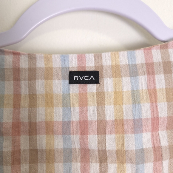 RCVA Clued Up Mini Dress M Beach Coastal Vintage Gingham Check - Picture 7 of 10